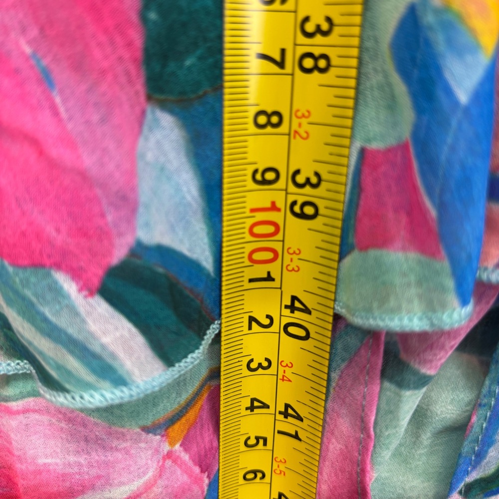 Show Me Your Mumu Floral Tiered Maxi Dress Pink‎ Blue Ruffle Smocked XS New - Picture 12 of 12